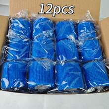 24-Piece Elastic Self-Adhesive Sports Bandages - Versatile For Finger, Ankle, Wrist, Waist, Knee & Elbow - Multicolor - View 7