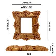 欧式复古INS金色迷你相框道具美甲项链拍照饰品珠宝拍摄背景配件 - 彩色 - 查看 34