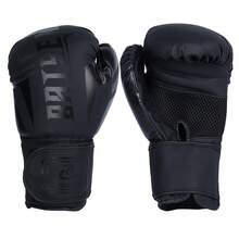 Men Women Boxing Gloves Professional Adult Sanda Muay Thai Fighting Gloves Training Sandbag Free Fight MMA - Black - View 1