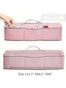 Dust Cover Compatible With Maker, Maker 3, Explore Air 2, Explore 3 Machine, With Pockets For Accessories - Pink - View 3