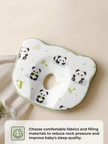 1PC Baby Shaped Pillow, Newborn Neck Protection Pillow, Anti Head Deviation Pillow, Hydrophilic Cotton Baby Pillow For 0-6 Months And Above, Correcting Head Shape