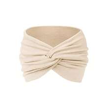 1 szt. szeroka miękka damska opaska na głowę, elastyczne bandany w stylu boho, opaski do jogi, akcesoria do włosów, opaski na głowę, wiązane, rozciągliwe, antypoślizgowe, duże opaski do jogi, bieganie, duży sportowy, ciepły, termiczny szalik na głowę