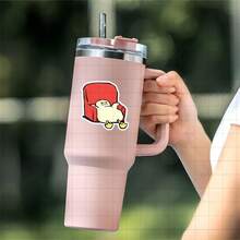 3-Inch "Slouchy Egg Vinyl Sticker – Relaxed Egg In Chair Design For Laptops, Water Bottles, Notebooks, Planners, Fridges, And Kitchen Decor – Perfect For Humor Enthusiasts, Egg Lovers, Students, And Quirky Individuals – Humor Sticker, Food Decal, Retro Design, Whimsical Vinyl" - 3inch/7.62cm - View 3