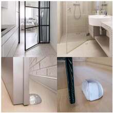 2pcs/4pcs/6pcs Transparent Door Stopper, Simple Clear Silicone Door Stopper Holder, Suitable For Home Bedroom Door, Bathroom Door, Security Door