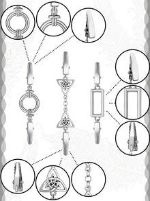 Zestaw 3 spinek do koszul w stylu vintage – spinki do tyłu swetrów, szali i kardiganów | Dekoracyjne broszki dla kobiet | Prezent dla panien młodych, miłośniczek stylu vintage, fashionistek (3 style)