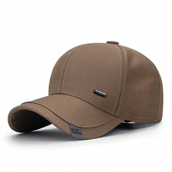 Casquette de baseball kaki polyvalente et décontractée pour homme