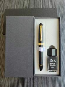 [Customized] Laser Engraved Pen Holder, 1pc Elegant Customized Fountain Pen With 0.5mm Fine Nib, High-Quality Electroplated Craftsmanship, Smooth Writing Experience, Refillable Ink Cartridge, Includes 30pcs 2.6mm Ink Cartridges, Great Daily Writing/Calligraphy Gift For Coworkers, Family, Back To School, Valentine's Day, Christmas, Father's Day, Teacher's Day, Thanksgiving, Christmas, Mother's Day, Birthday, Personalized Gifts - Multicolor - View 57