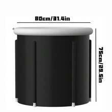 1pc Foldable Inflatable Bathtub, Portable Cold/Hot Water Bath Tub For Athletes And Home Use, Easy To Store Bathroom Bathroom Accessories Bathroom Tools - Multicolor - View 6