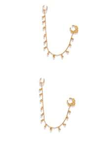 1 件铃铛和流苏鼻夹/耳夹，无需穿孔，适合男士和女士，优雅的礼物 - 彩色 - 查看 10