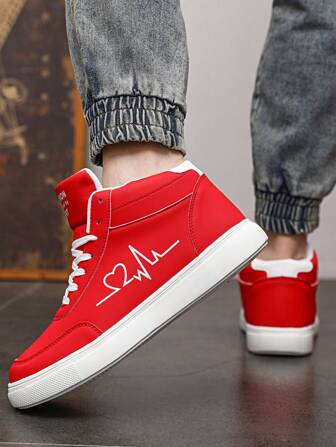 青少年鞋 情侣鞋 青少年校园学生 青少年休闲时尚运动鞋 超轻跑步鞋 步行鞋 户外徒步鞋 登山鞋 防滑鞋底 轻便舒适 情侣款 透气 红色 青年