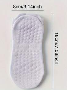 Set de 6/5/3 pares de calcetines de yoga con suela de goma antideslizante, calcetines de compresión transpirables aptos para deportes en interiores y exteriores, diseño de textura antideslizante, ajuste cómodo, para todas las estaciones