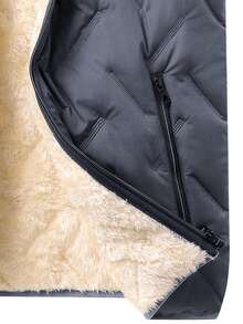 男士冬季加厚立领背心外套、男士羊羔绒背心、无袖立领外套、男士抓绒背心、男士保暖背心