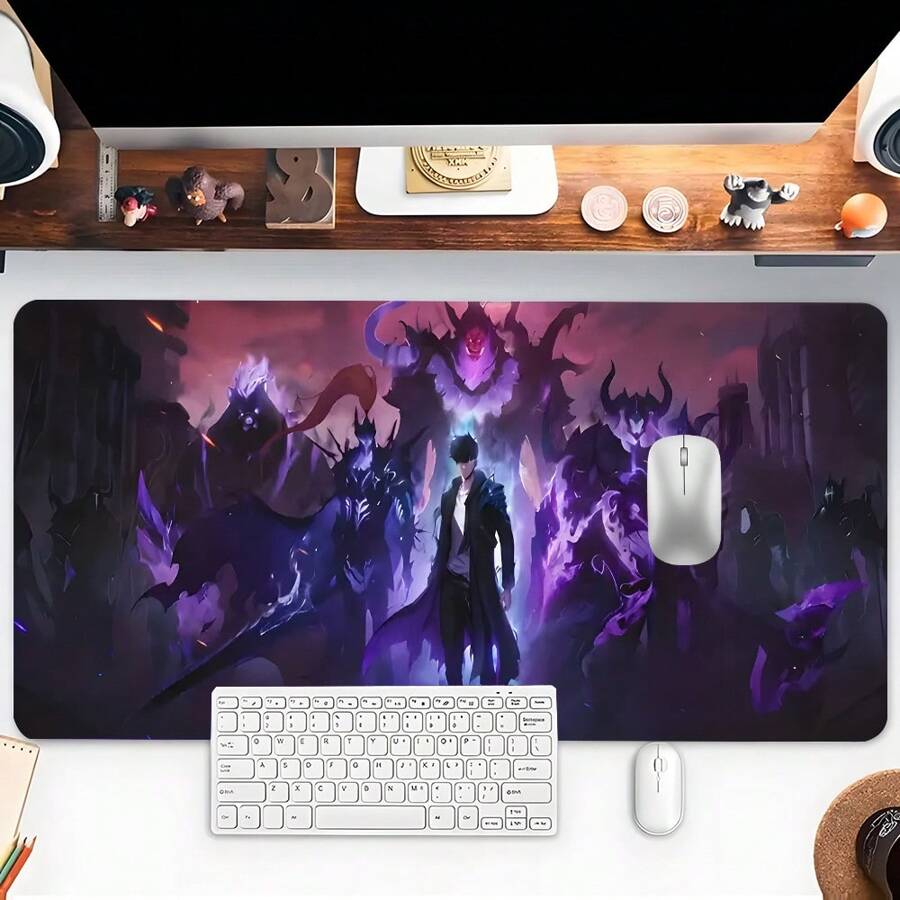 YUFZX Fantasy Themed Gaming Mouse Pad Cool Anime Mousepads Extended Large Desk Mat With Stitched Edge Non-Slip Rubber Base Desk Accessories For Home Office Decor Desk Pad 35.4x15.7 Inch Perfect Gift For Men Women,Mouse Pads For Desk