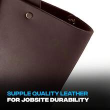 Funda de Piel Curtida con Aceite de Calidad Profesional, Resistente y Duradera, Accesorio Ideal para Fundas de Herramientas y Cinturones de Trabajo - Funda para taladro - Ver 5