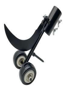 1pc Heavy Duty Metal Garden Weeding Roller - Multipurpose Crack Tool With Adjustable Handle And Swivel Wheel, Effectively Removes Weeds On Grass, Lawn And Stairs, Weeding Tool