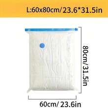 Bộ 10 túi đựng đồ nén chân không, túi trong suốt chất lượng cao đựng đồ dùng du lịch cần thiết, quần áo, chăn ga gối đệm, chăn, túi nén không dùng điện - Nhiều màu - Xem 11