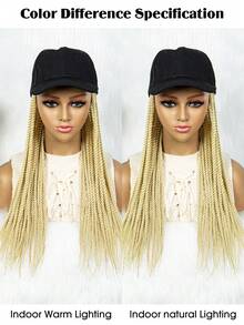 Synthetic Braided Wig - Comes With Baseball Cap - Perfect Braid Baseball Cap Style For Women - Gold - View 10