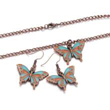 Butterfly Necklaces For Women Dainty Butterfly Charm Earrings Butterfly Pendant Necklace Jewelry Set Butterfly Gifts For Women