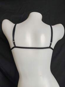 PAFAHE Sexy Bra Accessories, New European And American Sexy Lingerie With Hollow Strap And Leaf Design, Suitable For Wearing Outerwear In Summer And Autumn, Fashionable For Nightclub, Party, Vacation, Hotel, Music Festival - Silver - View 10