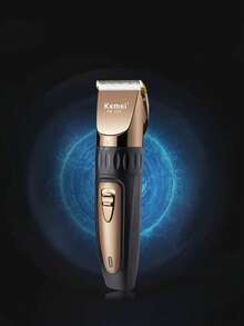 KEMEI 专业无线理发器 | 理发师专用 - USB 充电式修剪器，带 4 个梳齿导板 | 陶瓷刀片，男士理容套装 | 家用及沙龙理发器