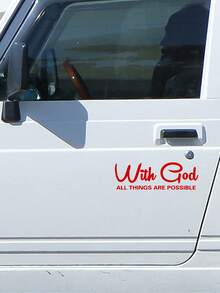 SUPSTICKER 1 件彩色渐变“只要有信念，一切皆有可能”汽车贴纸贴花，自粘式 PVC 贴纸，带有励志名言，适用于卡车、汽车和笔记本电脑，5.91 * 2.05 英寸贴纸个性化贴纸 - 彩色 - 查看 9