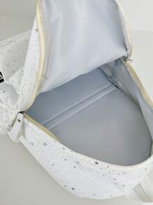 星光尼龙面料小清新女生背包适合青少年作为防水轻便的格纹背包，适合青少年女大学生和白领，非常适合学校、大学、工作、商务 - 彩色 - 查看 6