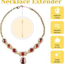 STAREDGE 1-9 Pcs Gold/Silver Stainless Steel Necklace Extension Chain, Jewelry Extender For Bracelet, Anklet, 2 In, 4 In, 6 In