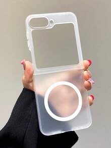 1 件时尚简约透明防雾磁力折叠手机壳，可保护和防止掉落：SamsungGalaxy Zflip 3/Zflip 4/Zflip 5/Zflip 6/Zflip 7/OPPO Find N3 Flip/OPO Find N2 Flip/Razr 50 Ultra/Razr 60 Ultra/Razr 60/Razr 50/XiaomiMIX Flip 防水防震防摔防刮 - 無色 - 查看 2