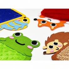 8 piezas de baldosas sensoriales, baldosas de piso con múltiples texturas, juguetes interactivos para adultos, ideales para la exploración sensorial - Multicolor - Ver 4