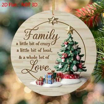 1 件 2D 平面圣诞树装饰 - 节日家居主题壁挂装饰，无需电力 - 适合家庭和橱窗展示，也可作为纪念礼物