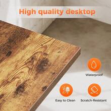 Computer Desk 48inch Gaming Desk For Small Spaces Modern Simple Style Table For Home Office Study Student Writing Table Rustic Brown 48 Inch - Nâu mộc mạc - Xem 7
