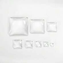 5-50pcs Square Glass Cabochon 6/8/10/12/14/16/18/20/25/30/40 Mm Transparent Clear Flatback Cameo Jewelry Making Accessories - Glass - View 8