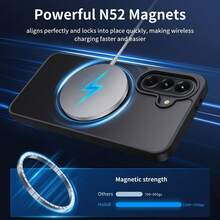 Aunote 1 件黑色天鹅绒纹理指环手机壳，采用 TPU 软边防震保护，360° 旋转顺滑减压支架，支持车载支架和磁力吸附，兼容三星 A16/A26/A36/A55/A56