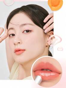Romand GLASTING Melting Lip Balm 08 Coralia, Lightweight Skin Melting Film, Velvet Iridescent Glow, Breathable Lip Adhesion, Peach Tea Jelly Transparent, Cooling Rose , Frost Mint Oxygen, Portable SOS Lip Balm, Nude Makeup Secret, Korean Cosmetics - 08 Coralia - 查看 8
