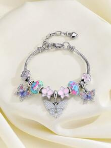 1 Piece Women DIY Bead Pink Bow Love Lollipop Flower Pendant Fashion Accessory - Multicolor - View 9