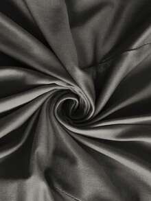 女式高腰 V 领阔腿连体裤套装（配腰带）、不对称设计 - 軍綠色 - 查看 5