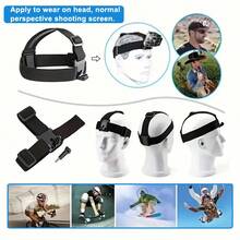 6pcs  Action Camera Accessory Kit - Versatile All-In-One Set - Waterproof, Adjustable Phone Clip Mount For GoPro, Osmo & More - Đen 6 cái - Xem 6