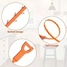 1 Random Color Drain Dredging Artifact For Removing Clogged Drain Pipes, Hair Cleaner, Suitable For Drain Pipes, Shower Pipes, Sinks, Kitchen Sinks, Bathtubs And Bathrooms, Hair Remover, Bathroom Accessories, No Batteries Required