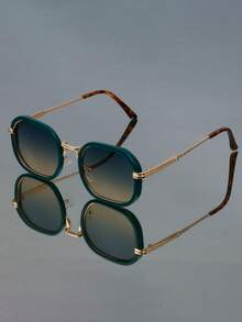 Kính thời trang gọng kim loại nhỏ cổ điển mới dành cho nam nữ tiệc tùng punk hip hop cá nhân hóa chụp ảnh đường phố catwalk kính thời trang - Nhiều màu - Xem 7