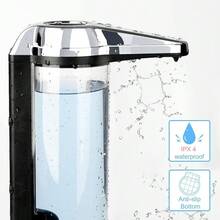 17Oz Automatic Liquid Soap Dispenser, Touchless Battery Operated Hand Soap Dispenser With Adjustable Soap Dispensing Volume Control Dial,8802337 - Silver - View 8