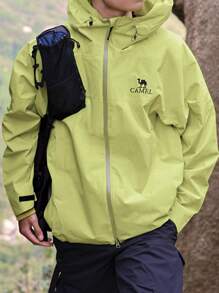 CAMEL CROWN Hard Shell Punching Jacket Single Layer Windproof Waterproof Jacket Mountaineering Clothing