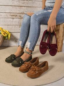 2025 New Lightweight Tassel Round Toe Comfortable Flat Non-Slip Soft Bottom Casual Loafers, Suitable For Mothers