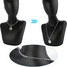 STAREDGE 1-9 Pcs Gold/Silver Stainless Steel Necklace Extension Chain, Jewelry Extender For Bracelet, Anklet, 2 In, 4 In, 6 In