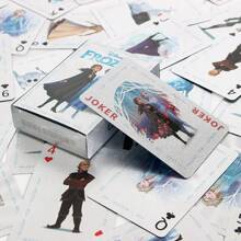 Disney Cartas de juego con diseño artístico de Frozen, Anime Stitch, Oso de fresa - Baraja de póker creativa de dibujos animados, de alta calidad y diseño único, como regalo para adolescentes y adultos