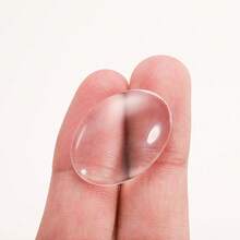 5-50 cái/lô Nhiều kích cỡ Cabochon thủy tinh trong suốt hình bầu dục mặt phẳng Cabochon thủy tinh trong suốt dùng làm đồ trang sức tự làm - Thủy tinh - Xem 6