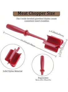 1 Handheld Kitchen Scraper & Mixing Tool - Stirring Shovel, Bowl Scraper, Meat Flipper - Heat-Resistant For Blending, Folding, Spreading, Scraping - Easy Clean Utensil For Batter, Dough, Ground Meat, Sauces