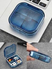 Portable Weekly Pill Box Large Size Waterproof Airtight Medicine Storage Case For Daily Morning, Noon And Night, Compact