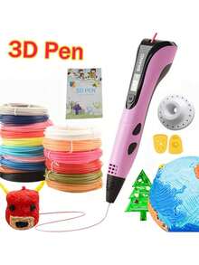 GOLDFOX 3D Printing Pen DIY Art Craft Graffiti Drawing 3D Pen Set With LCD Display And 36m PLA Filament