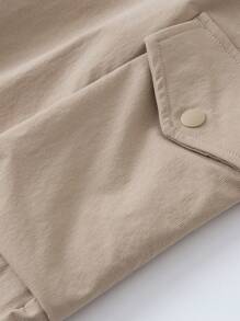 mini bala 男童工装卫衣套装 2025 秋季长袖 + 裤子 - 乳白 - 查看 8