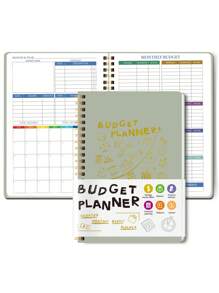 Trees 1pc Budget Plan - Monthly Finance Organizer With Expense Tracking Notes Designed To Effectively Manage Your Money, Undated Financial Plan/Ledger, Ready To Start - A5 Size,School Supplies,Back To School